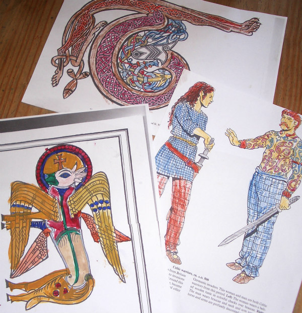 Ancient Celts-activities-colouring in