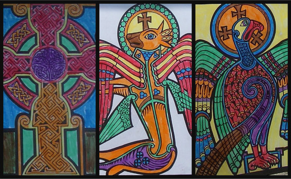 Ancient Celts, activities, stained glass windows