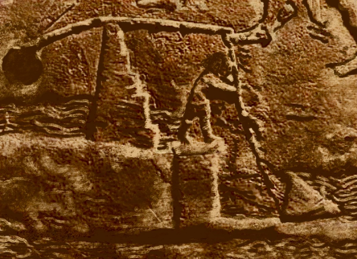 Relief of Shaduf for Ancient Mesopotamia Unit study