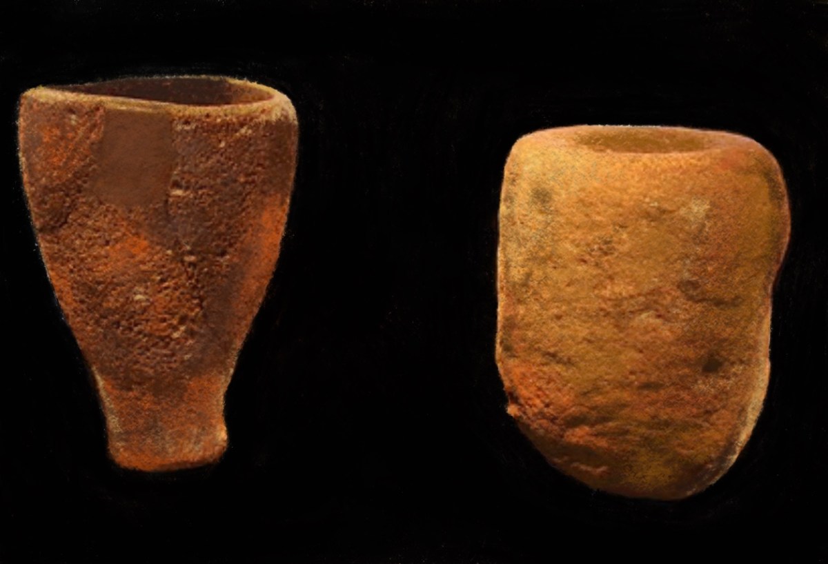 Early Neolithic Limestone Basalt Mortars